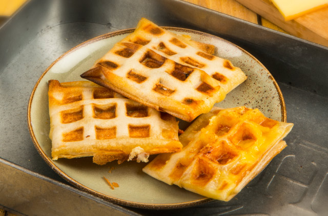 Photo Raclette waffles