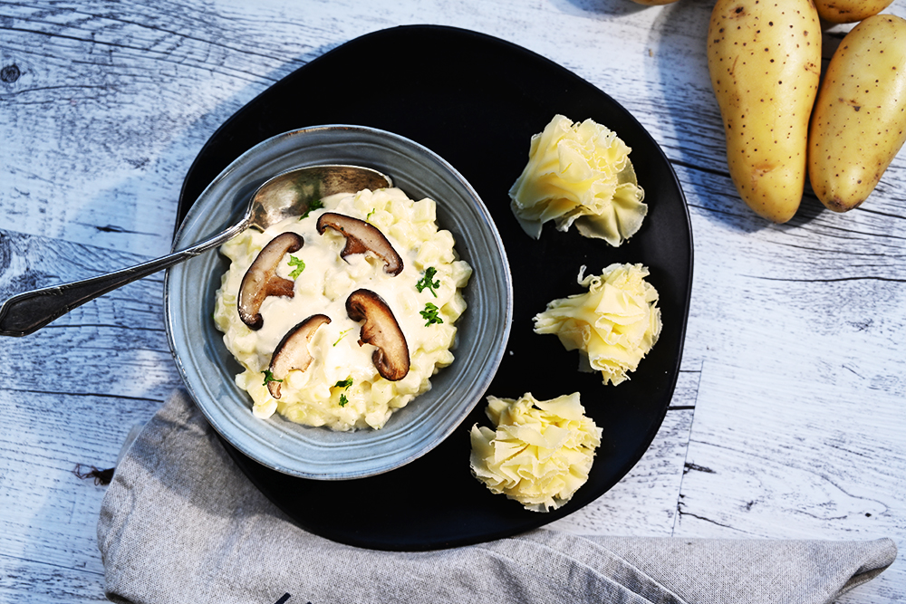 Photo Potato, Mushroom and Tête de Moine Risotto