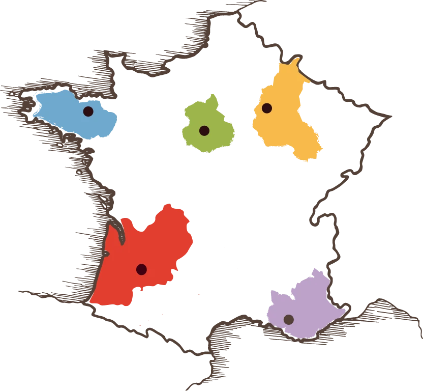 map regionales